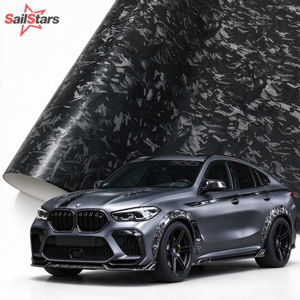 Car Wrap Film Matte Black - 차량용 스티커, 에어 릴리스 기능이 있는