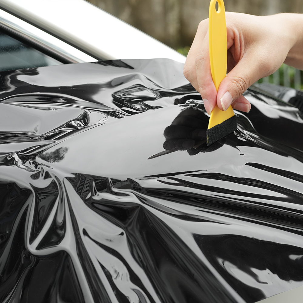 Car Wrap Film Matte Black - 자동차 스티커 광택 검정 자동 접착