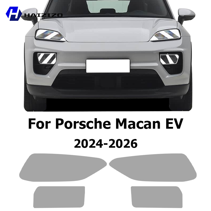 Car Wrap Film Matte Black - 포르쉐 마칸 EV 2024-2026 스모크 블랙