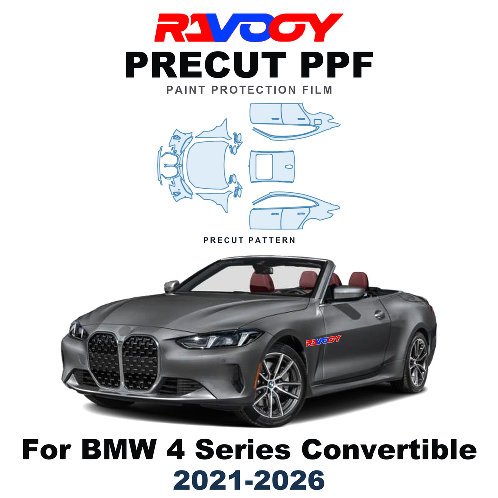 Ppf Film Clear Gloss Tpu - BMW 4 시리즈 컨버터블(2021-2026)용, 8.5밀 두께의