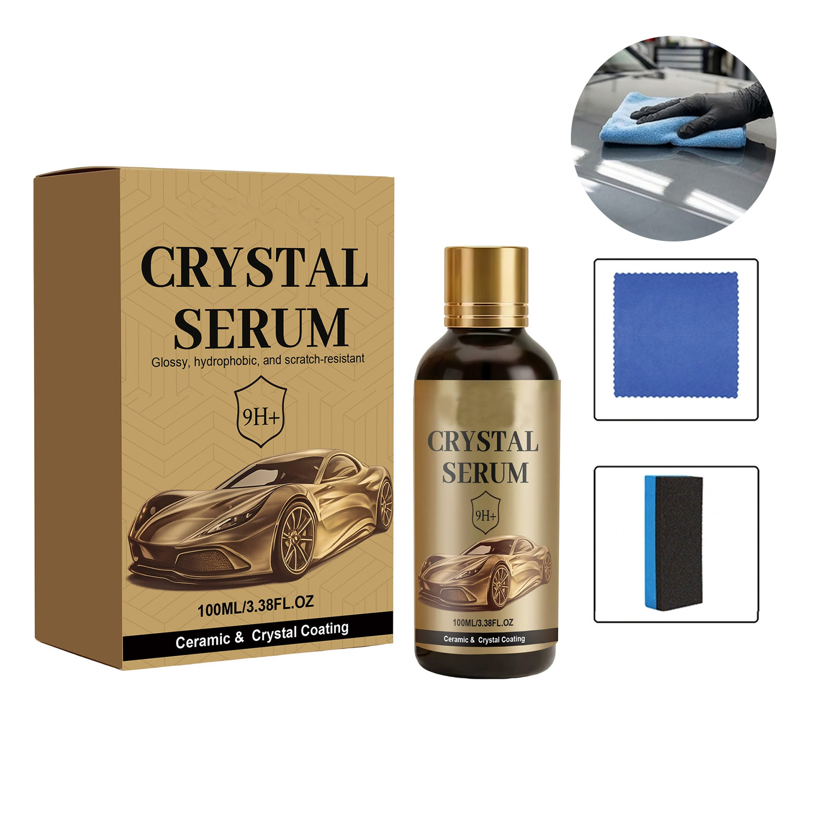 Car Ceramic Coating Kit 9H - 차량용 세라믹 코팅 키트, 나노 실리카