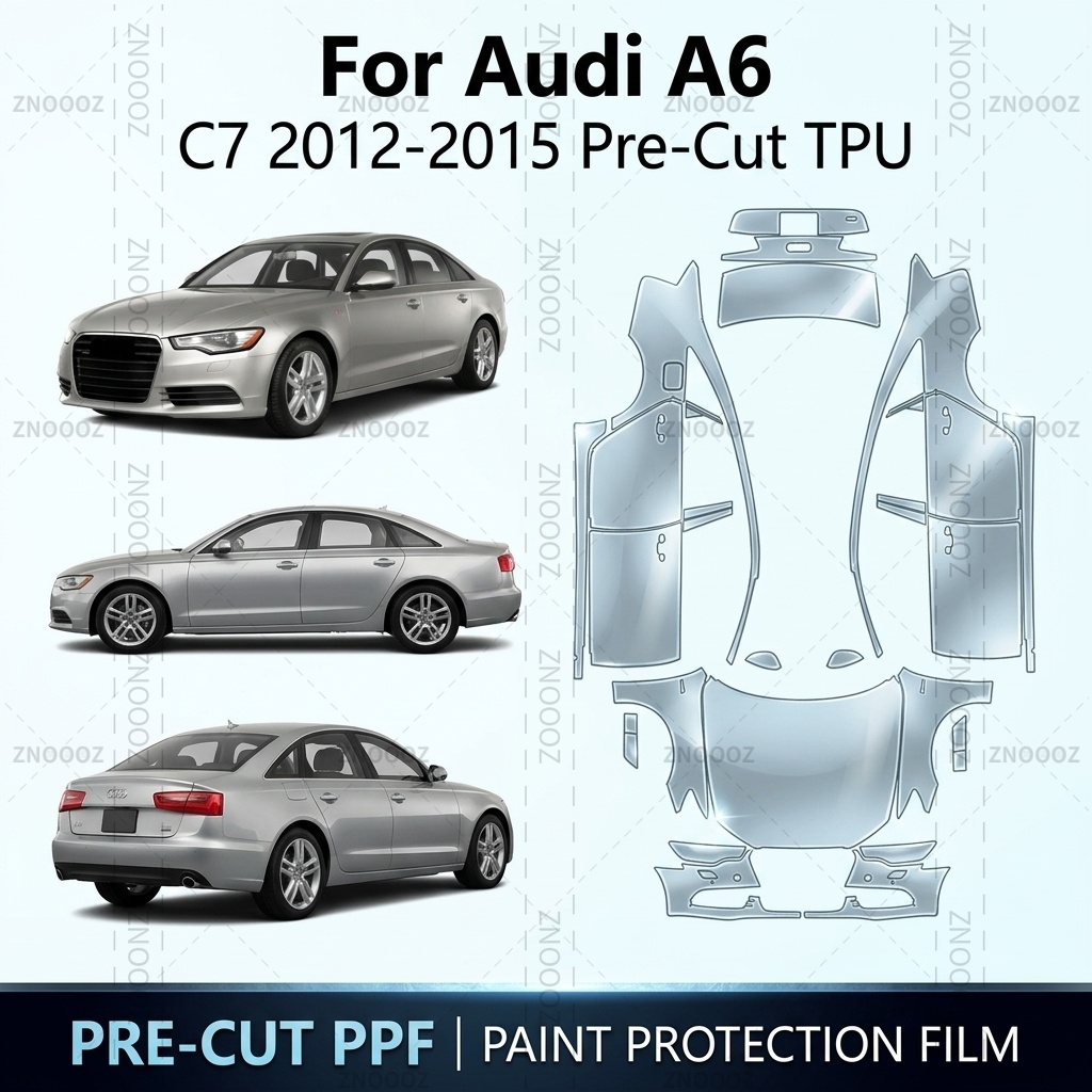 Ppf Film Clear Gloss Tpu - 아우디 A6 (C7) 2012-2015용 사전 절단