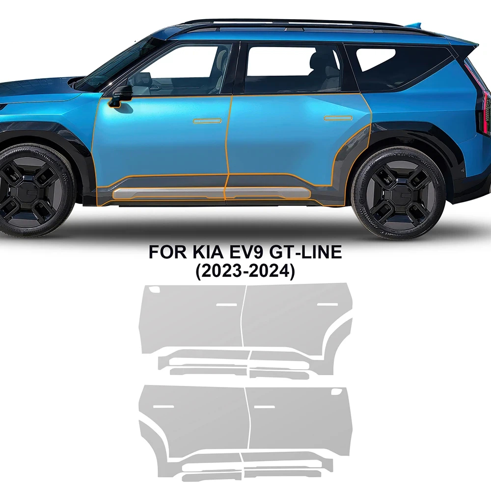 Car Paint Protection Film Kit Pre Cut - 기아 EV9 GT-라인 2023-2024용 8.5mil TPU