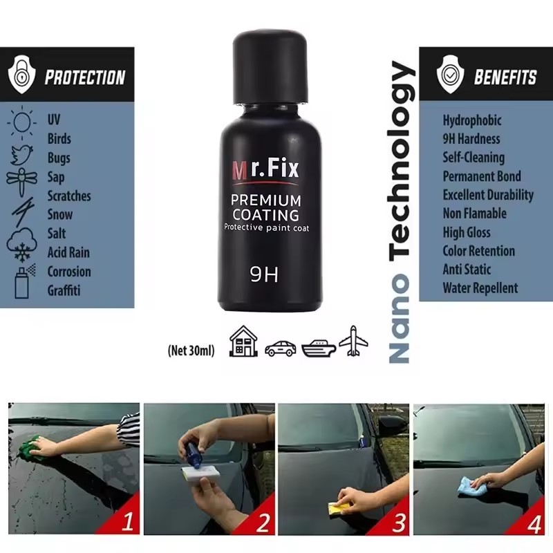 자동차 세라믹 코팅 세트 30ml 키트 업그레이드 9H - Car Ceramic Coating Kit 9H 리뷰 및 가격