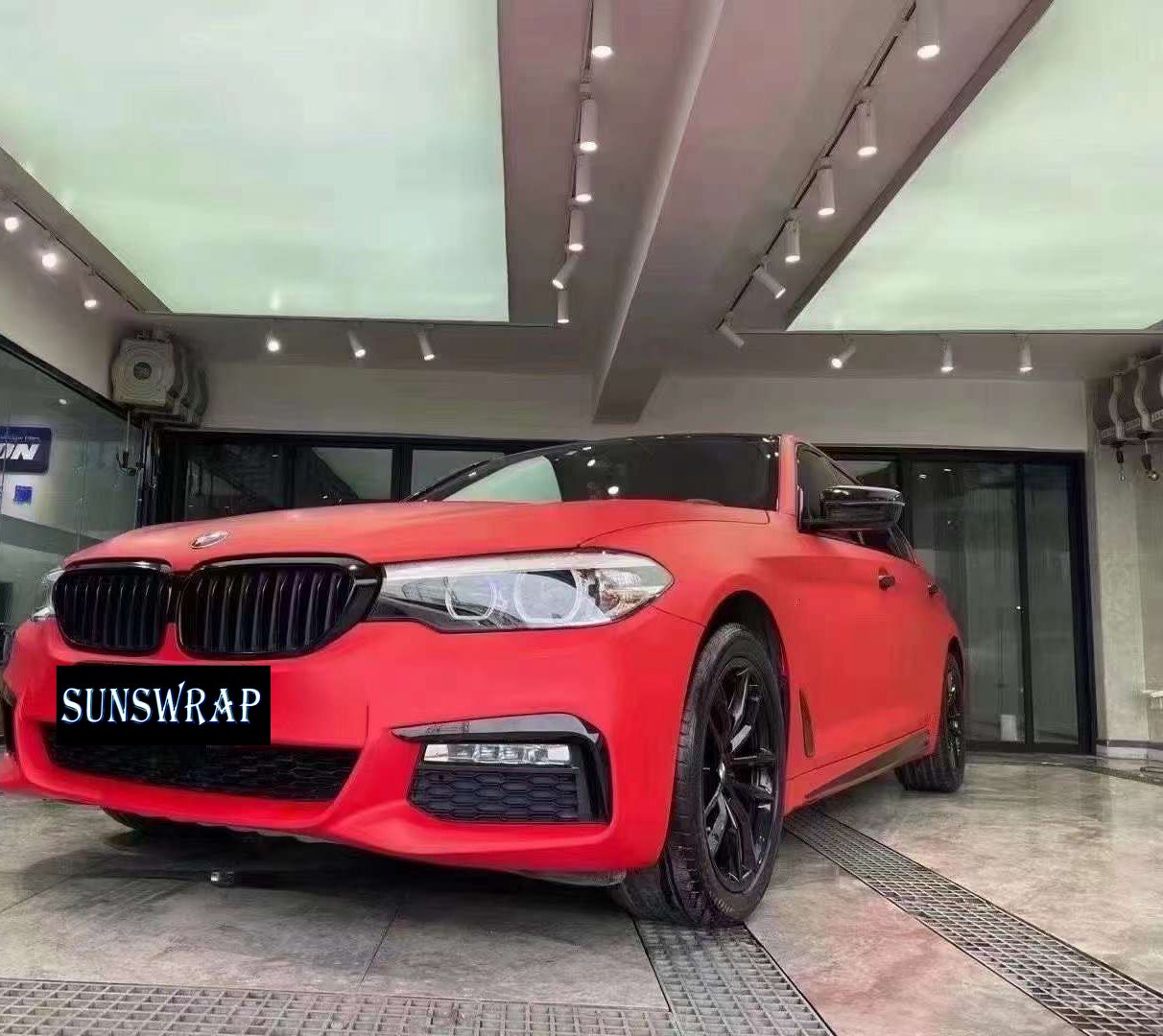 무광 자동차 랩핑 필름 새틴 무광 카민 레드 차량 랩핑 - Car Vinyl Wrap Roll 1.52X18M 리뷰 및 가격