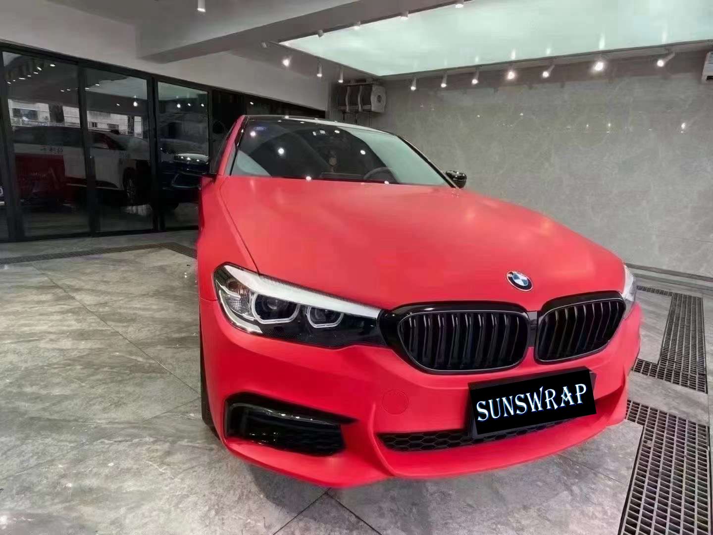무광 자동차 랩핑 필름 새틴 무광 카민 레드 차량 랩핑 - Car Vinyl Wrap Roll 1.52X18M 리뷰 및 가격