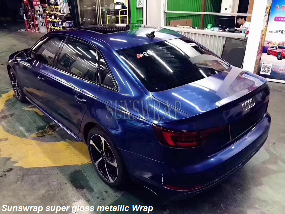 글로스 메탈릭 갤럭시 블루 자동차 랩핑 비닐 필름 기포 - Car Vinyl Wrap Roll 1.52X18M 리뷰 및 가격