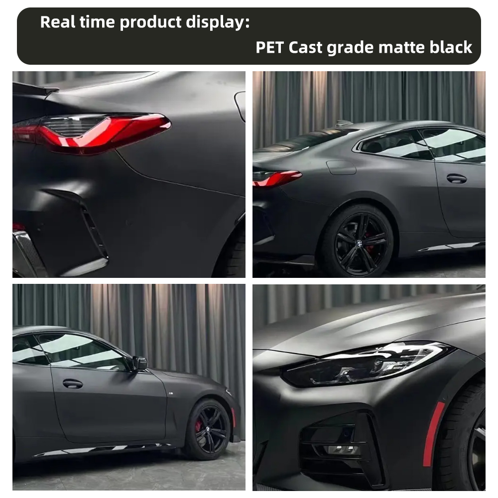 슈퍼 매트 캐스트 매트 블랙 풀 카랩 비닐 PVC PE - Car Vinyl Wrap Roll 1.52X18M 리뷰 및 가격