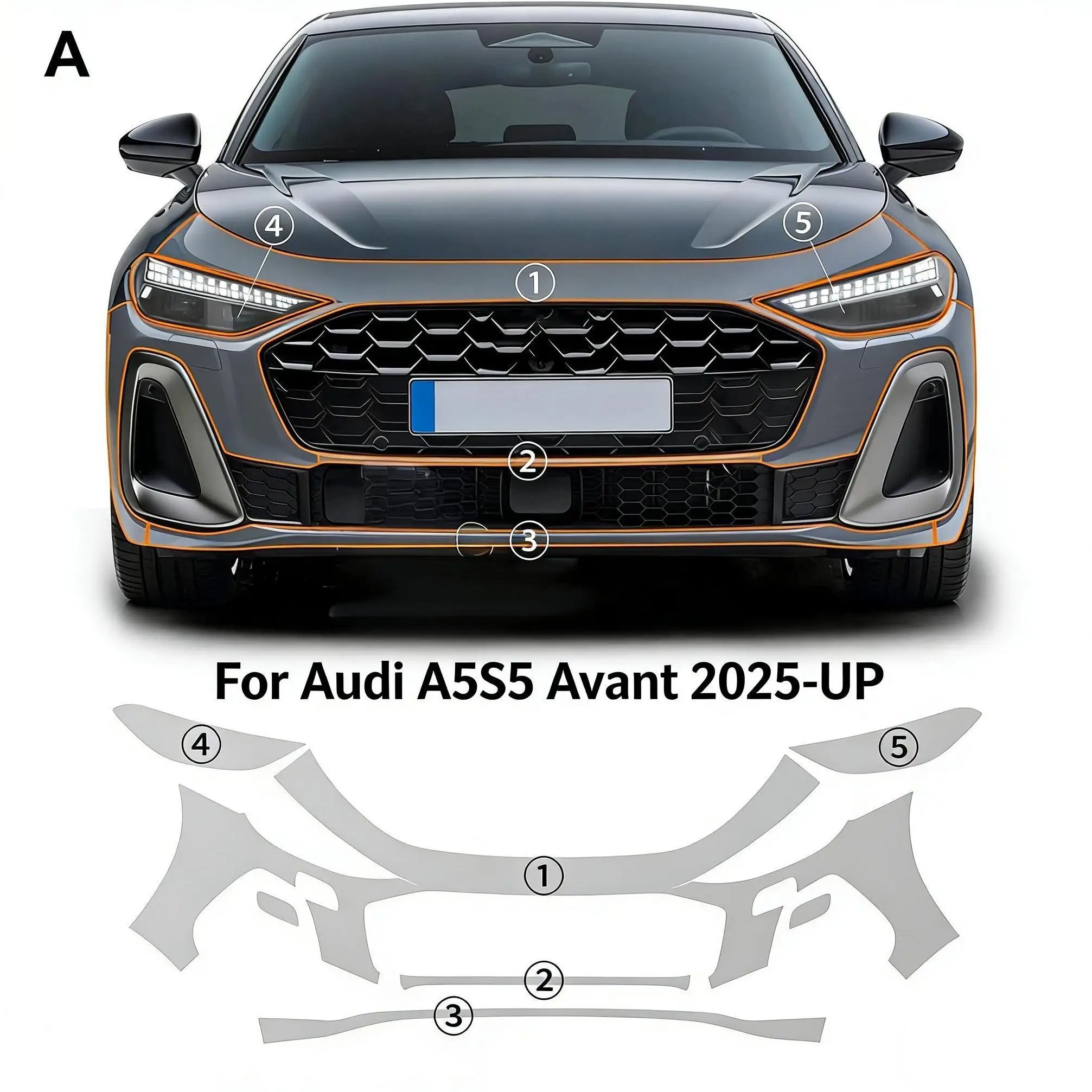 아우디 A5S5 아반트 2025-UP TPU 페인트 보 - Paint Protection Film Matte 리뷰 및 가격
