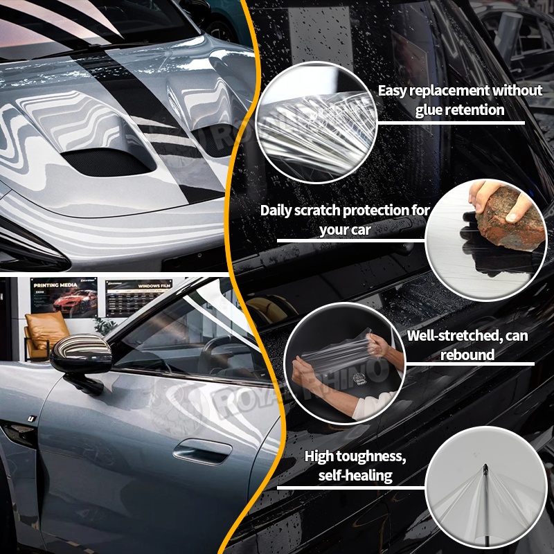 습식 설치 215미크론 8.5밀 TPU PPF 광택 투 - Tpu Ppf Self Healing Film 리뷰 및 가격