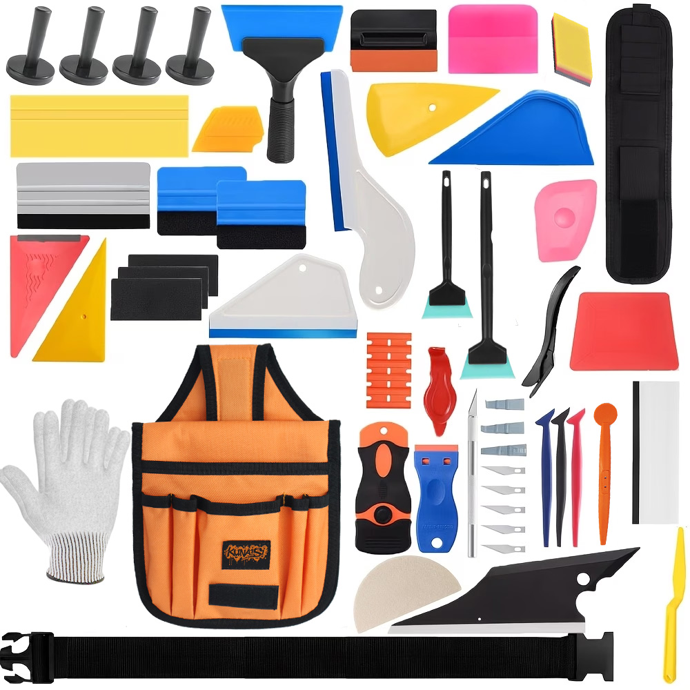 63종 자동차 비닐 랩 도구 키트(보관 가방 포함),  - Ppf Installer Tool Kit Squeegee 리뷰 및 가격