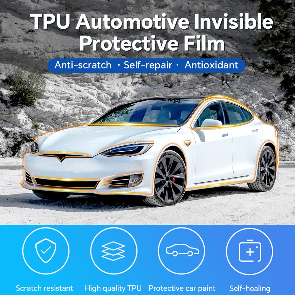8.5Mil TPU 범퍼 페인트 보호 필름 테슬라 모델 - Car Paint Protection Film Kit Pre Cut 리뷰 및 가격