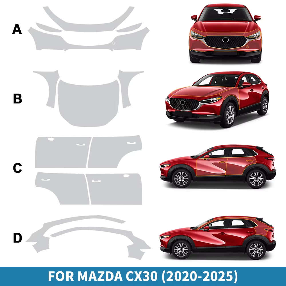 마쓰다 CX30 CX-30 2020-2025용 8.5m - Car Paint Protection Film Kit Pre Cut 리뷰 및 가격
