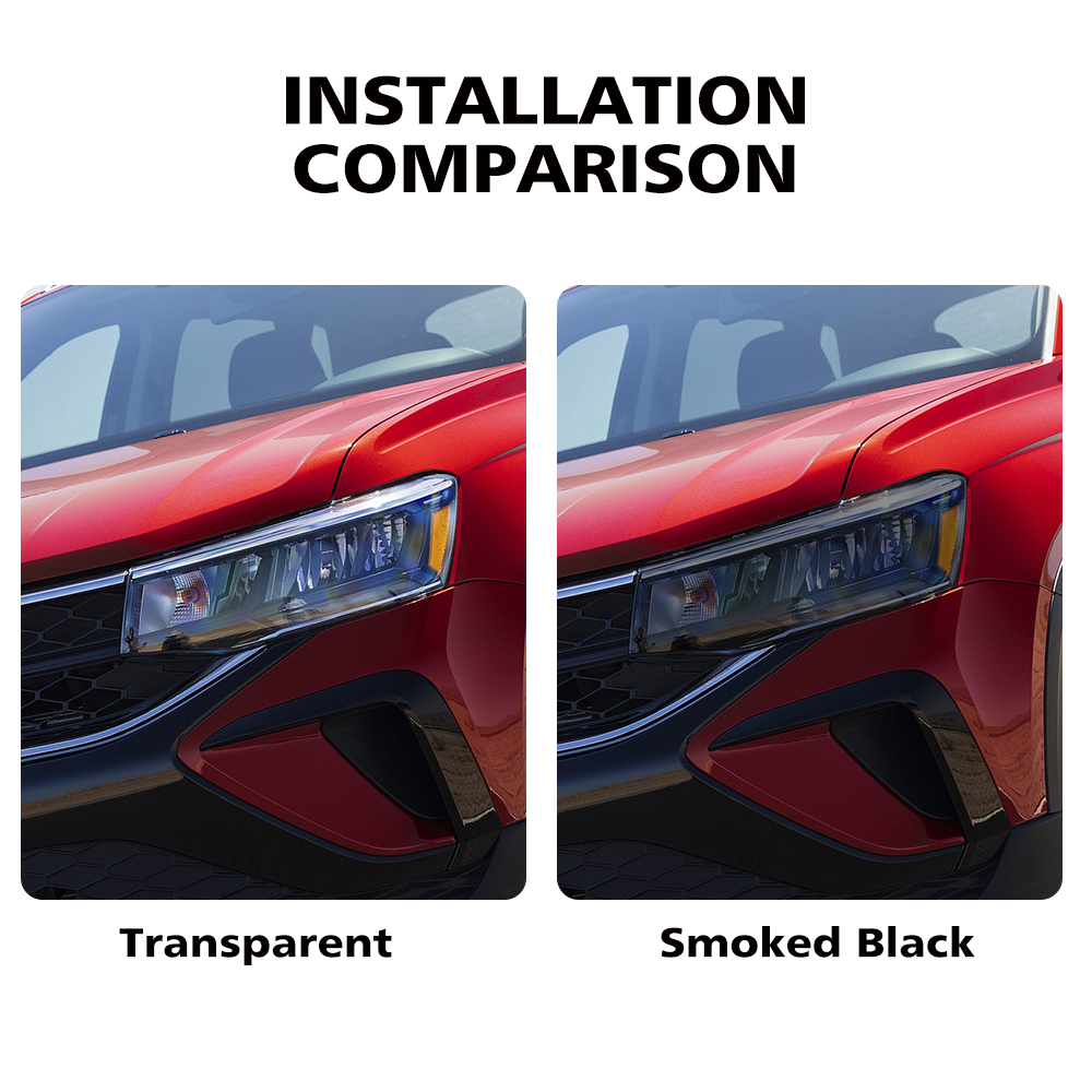 폭스바겐 타오스 2021-2024용 자동차 헤드라이트  - Car Wrap Film Matte Black 리뷰 및 가격