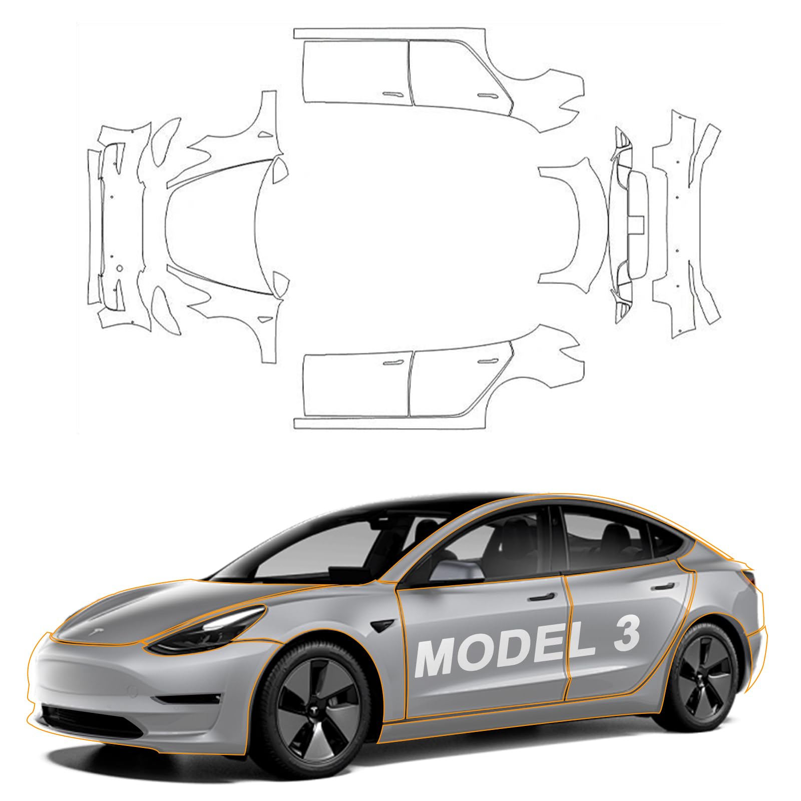 테슬라 모델 3 2017-2023 프리컷 PPF 키트  - Car Paint Protection Film Kit Pre Cut 리뷰 및 가격