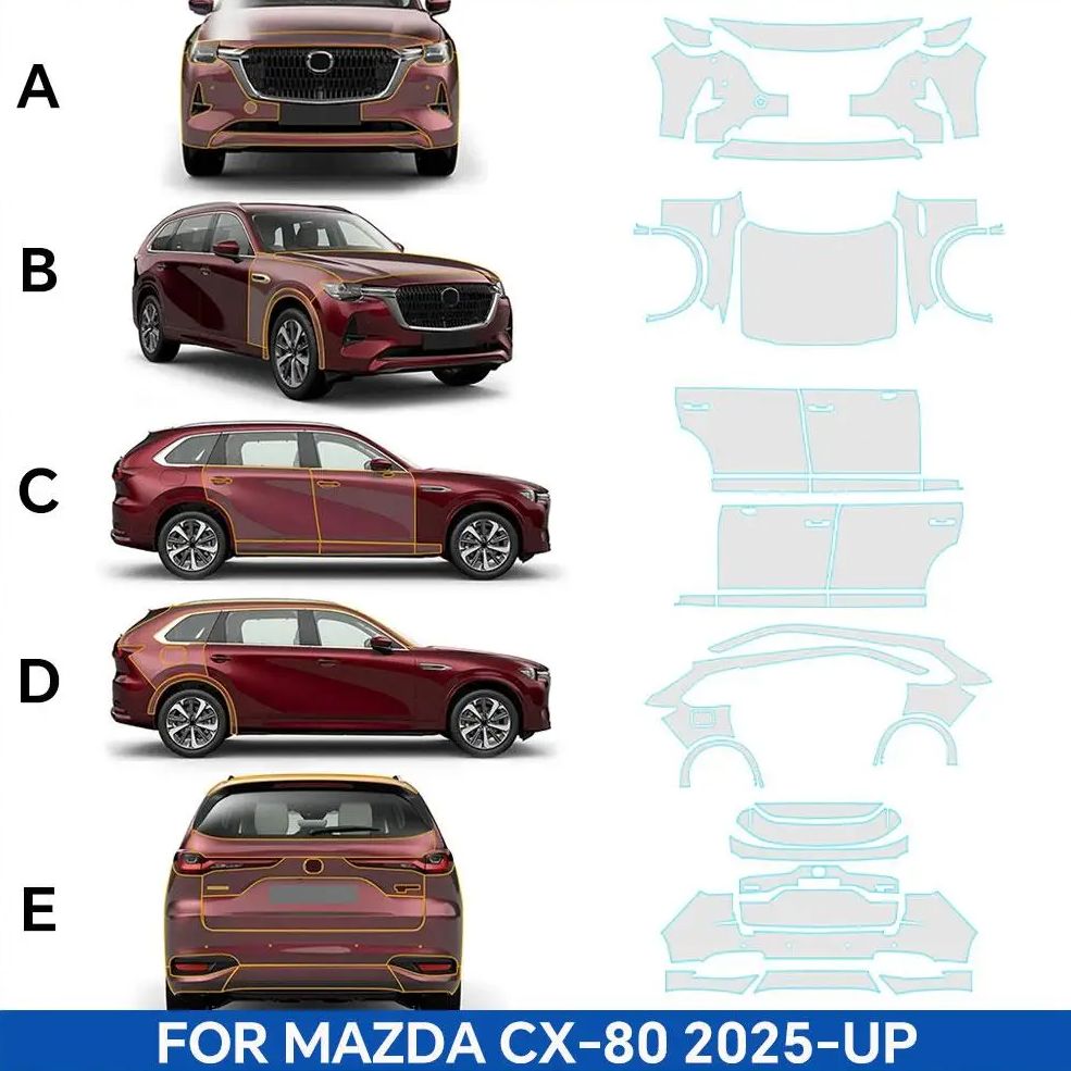 마쓰다 CX-80 2025년식 이후 차량용 8.5mil - Car Paint Protection Film Kit Pre Cut 리뷰 및 가격
