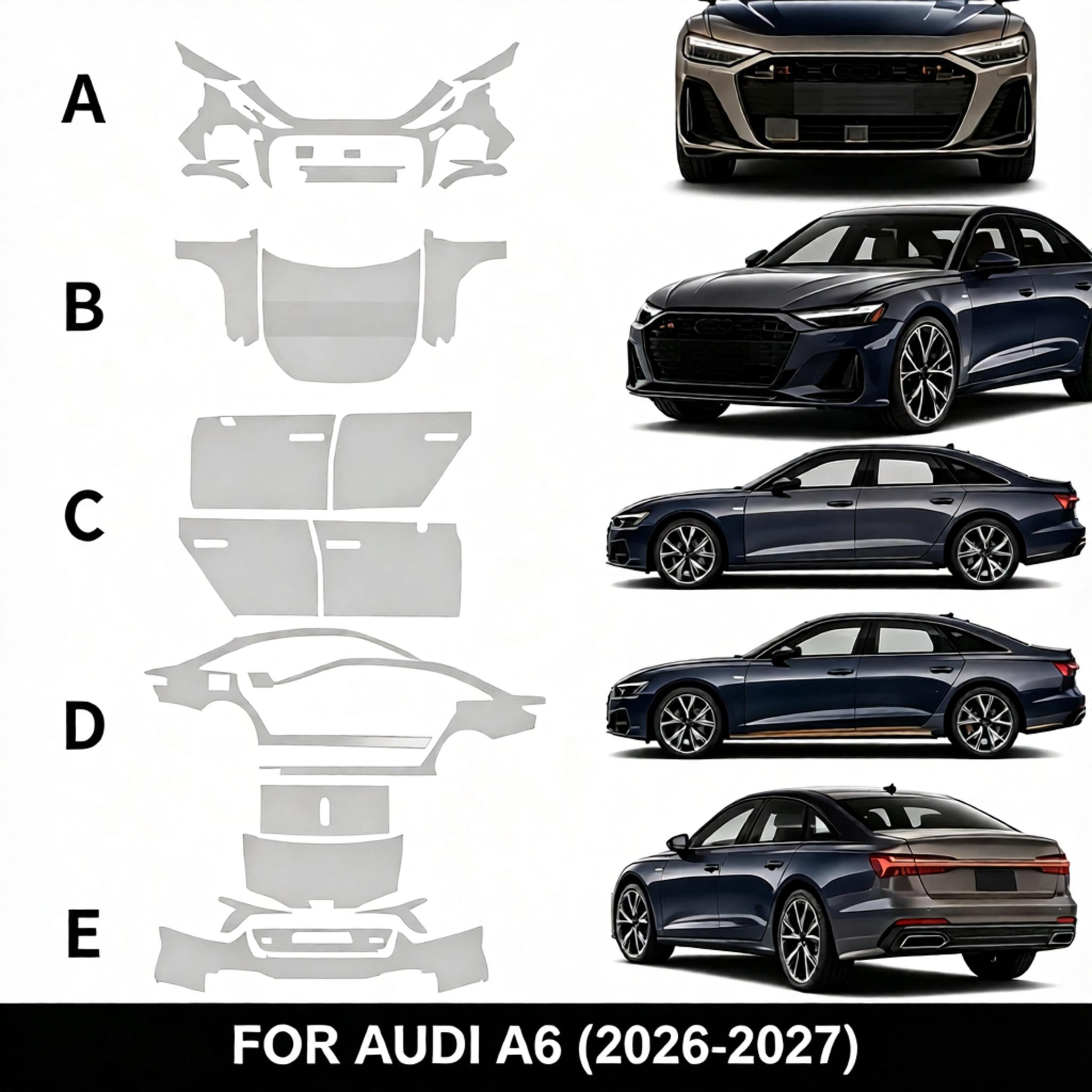 아우디 A6 2026 2027용 9mil TPU 범퍼  - Car Paint Protection Film Kit Pre Cut 리뷰 및 가격