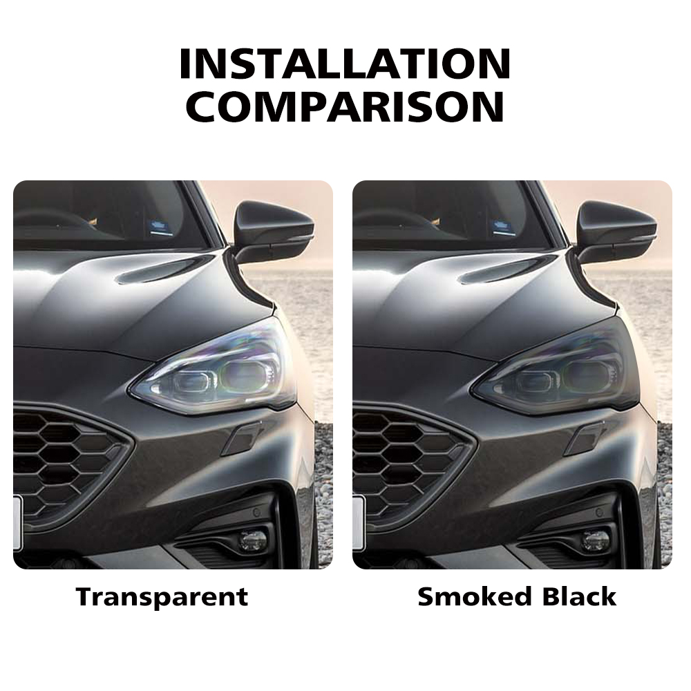 포드 포커스 MK4 2018-2025용 차량 헤드라이트 - Car Wrap Film Matte Black 리뷰 및 가격