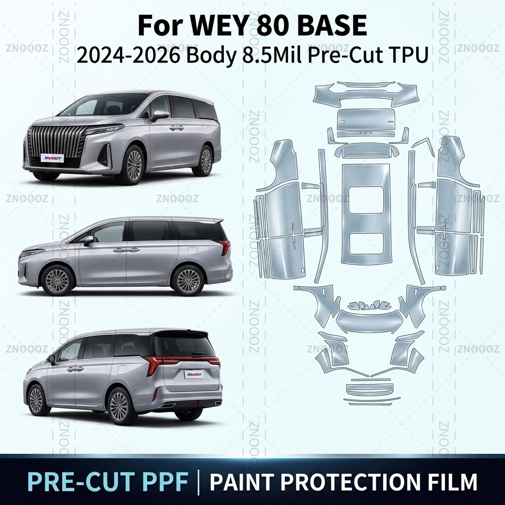 WEY 80 BASE 2024-2026 차량용 8.5m - Ppf Film Clear Gloss Tpu 리뷰 및 가격