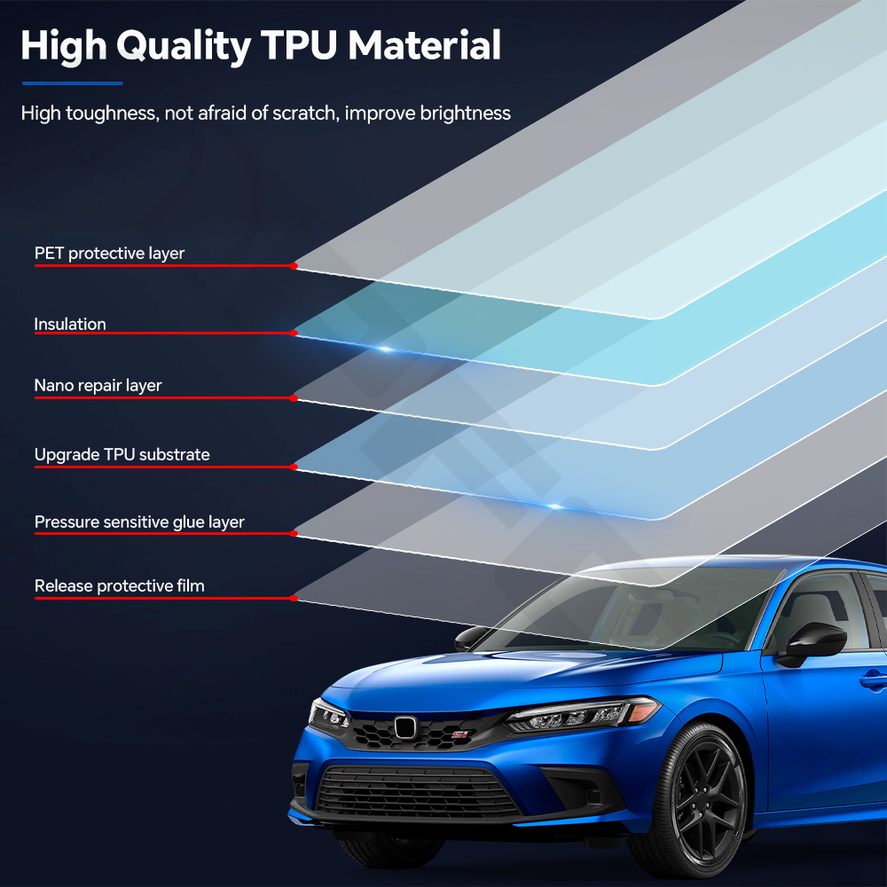 혼다 시빅 세단 2022-2024 TPU 자동차 도장  - Car Paint Protection Film Kit Pre Cut 리뷰 및 가격