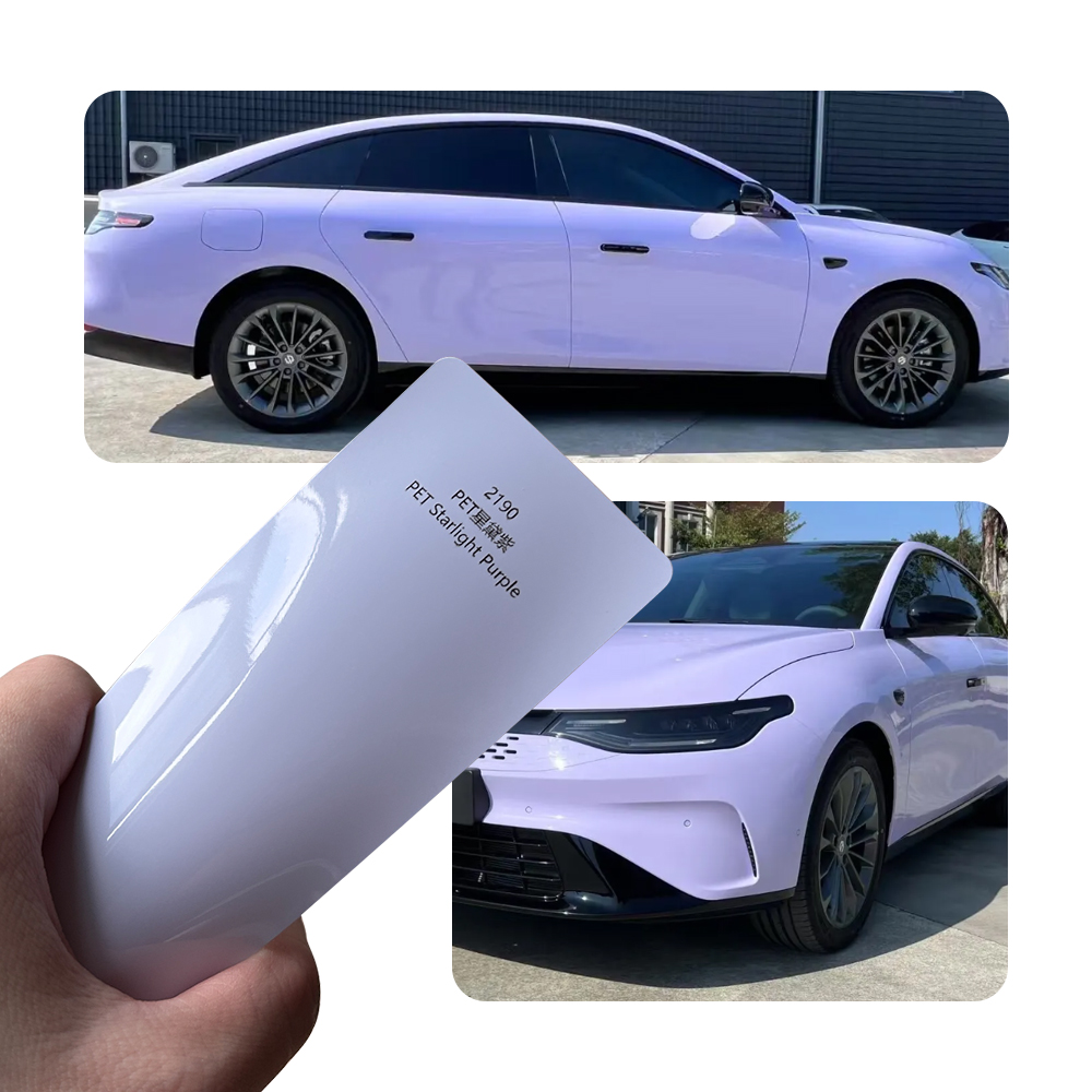슈퍼 브라이트 스타 더스티 퍼플 풀 카 랩 비닐 PVC - Car Vinyl Wrap Roll 1.52X18M 리뷰 및 가격