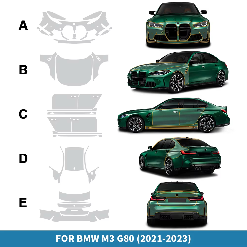 BMW M3 G80 2021-2023용 8.5mil T - Car Paint Protection Film Kit Pre Cut 리뷰 및 가격