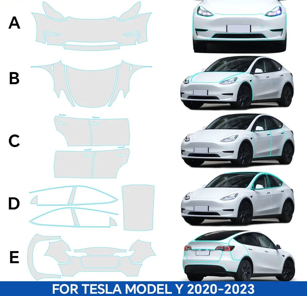 8.5mil TPU 범퍼 프리컷 PPF 키트 테슬라 모 - Car Paint Protection Film Kit Pre Cut 리뷰 및 가격
