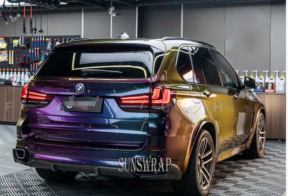 광택이 나는 카멜레온 비닐 PET 소재의 무지개 빛깔이 - Car Vinyl Wrap Roll 1.52X18M 리뷰 및 가격