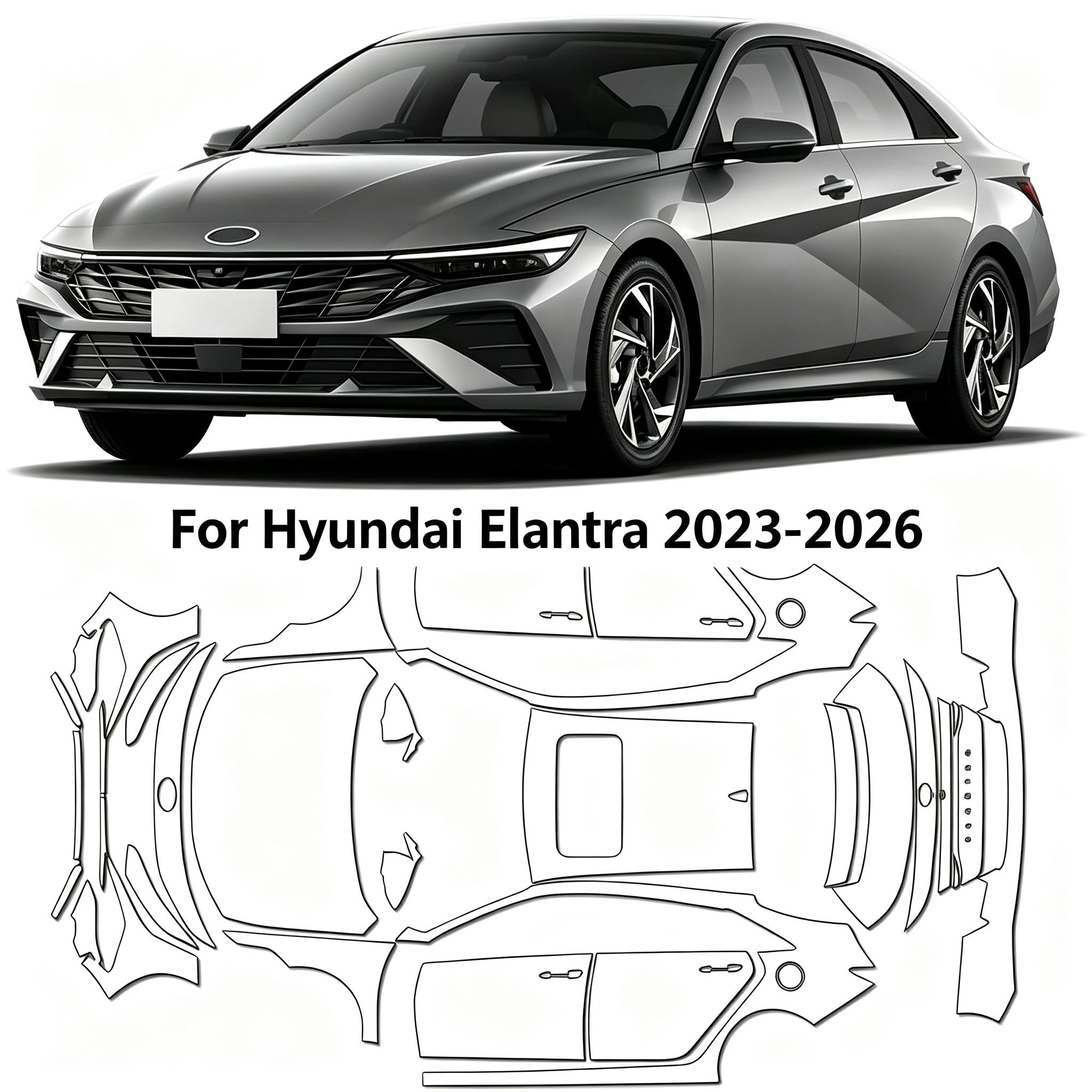 현대 엘란트라 2023-2026용 9mil TPU 범퍼 - Car Paint Protection Film Kit Pre Cut 리뷰 및 가격