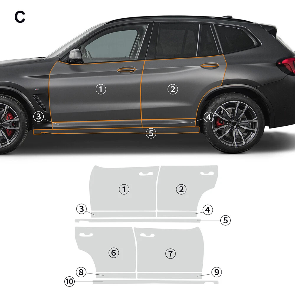 BMW X3 M-Sport M G01 2022-2023 - Car Paint Protection Film Kit Pre Cut 리뷰 및 가격